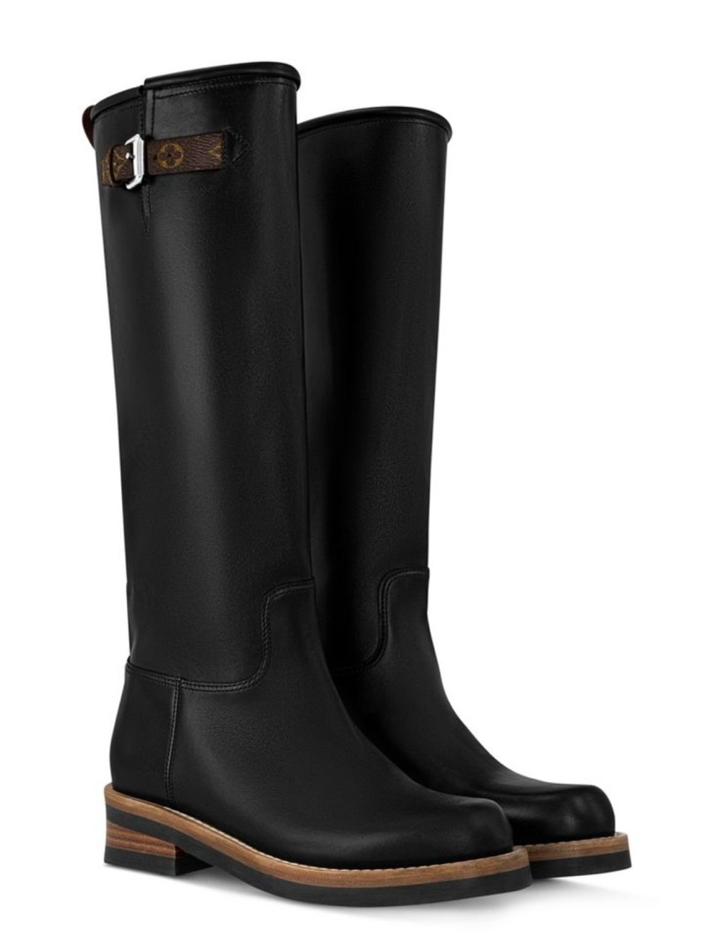 NEW Louis Vuitton LV Women’s Black Biker High Boots - FR 39/US 8.5